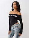 ASYMMETRIC OFF THE SHOULDER TOP