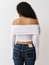 ASYMMETRIC OFF THE SHOULDER TOP
