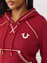 ROPE STITCH SHRUNKEN HOODIE