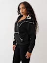 CONTRAST HALF ZIP PULLOVER