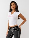 CRYSTAL V NOTCH SIDE RUCH TOP