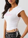 CRYSTAL V NOTCH SIDE RUCH TOP