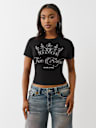 CRYSTAL CROWN LOGO BABY TEE