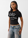 CRYSTAL CROWN LOGO BABY TEE