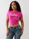 CRYSTAL CROWN LOGO BABY TEE