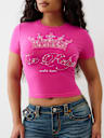 CRYSTAL CROWN LOGO BABY TEE