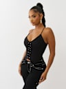 TRUE RELIGION TIE FRONT TOP