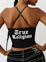 TRUE RELIGION TIE FRONT TOP