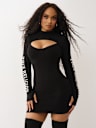 TRUE RELIGION KEYHOLE SWEATER DRESS