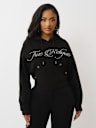 CRYSTAL CROWN RELAXED CROPPED HOODIE 