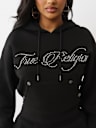 CRYSTAL CROWN RELAXED CROPPED HOODIE 