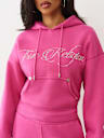 CRYSTAL CROWN RELAXED CROPPED HOODIE 