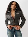 LOGO ZIP MOTO JACKET