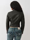LOGO ZIP MOTO JACKET