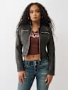 LOGO ZIP MOTO JACKET