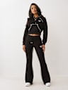 ROPE STITCH MID RISE BOOTCUT SWEATPANT