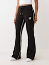 ROPE STITCH MID RISE BOOTCUT SWEATPANT