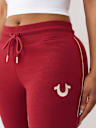 ROPE STITCH MID RISE BOOTCUT SWEATPANT