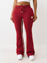 ROPE STITCH MID RISE BOOTCUT SWEATPANT