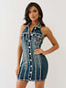 DENIM HALTER SUPER T DRESS