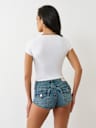 CRYSTAL WING V NOTCH TEE