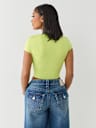 CRYSTAL WING V NOTCH TEE