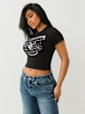 CRYSTAL GROOVY BUDDHA BABY TEE