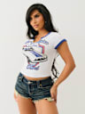 TRUE RELIGION X FORD CRYSTAL MUSTANG BABY TEE