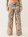 BOBBI CRACKED FOIL BAGGY JEAN