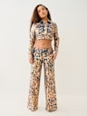 BOBBI CRACKED FOIL BAGGY JEAN