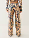 BOBBI CRACKED FOIL BAGGY JEAN