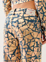 BOBBI CRACKED FOIL BAGGY JEAN