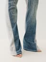 PANTALONES ACAMPANADOS DE TIRO MEDIO Y POLAR JOEY BIG T