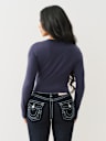 LONG SLEEVE LOGO APPLIQUE BABY TEE