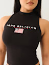 FLAG EMBROIDERED MOCK NECK TANK 