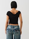 RUCHED ASYMMETRICAL TOP