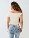 RUCHED ASYMMETRICAL TOP