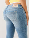 LOW RISE BUTTON HEM FLAP CAPRI 
