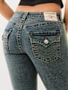 BECCA MID RISE FADED BOOTCUT JEAN