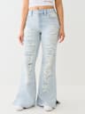 DESTROYED RELAXED FLARE JEAN