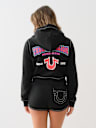 CROPPED BIG T ZIP HOODIE