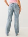 SARA HIGH RISE DISTRESSED STRAIGHT JEAN