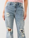 SARA HIGH RISE DISTRESSED STRAIGHT JEAN