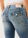 BILLIE MID RISE BIG T SPLIT HEM STRAIGHT JEAN