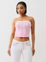 CRYSTAL BOW TUBE TOP