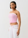 CRYSTAL BOW TUBE TOP