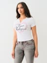 CRYSTAL HEART NOTCH BABY TEE