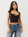 SEAMLESS SQUARE NECK CROP TOP