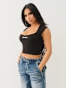 SEAMLESS SQUARE NECK CROP TOP