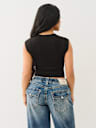 SEAMLESS SQUARE NECK CROP TOP